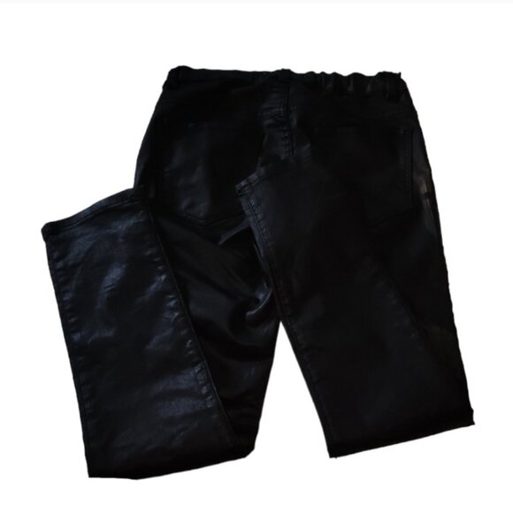 Zara Kids Black Faux Leather Pants - Picture 6 of 8